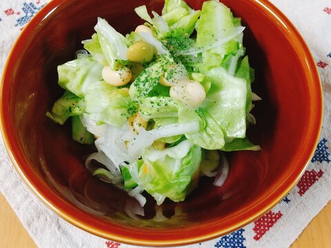 春キャベツと大豆のマリネ